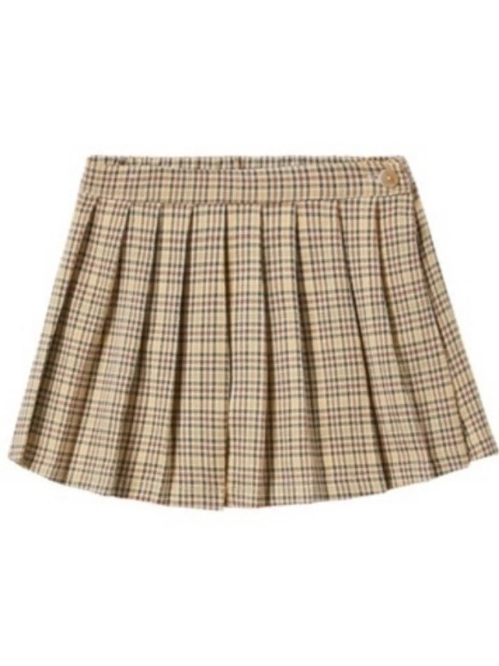 Zara Plaid Pleated Mini Skirt
